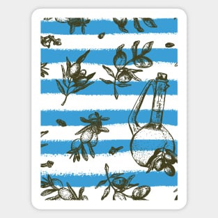 Olives - Mediterranean pattern Sticker